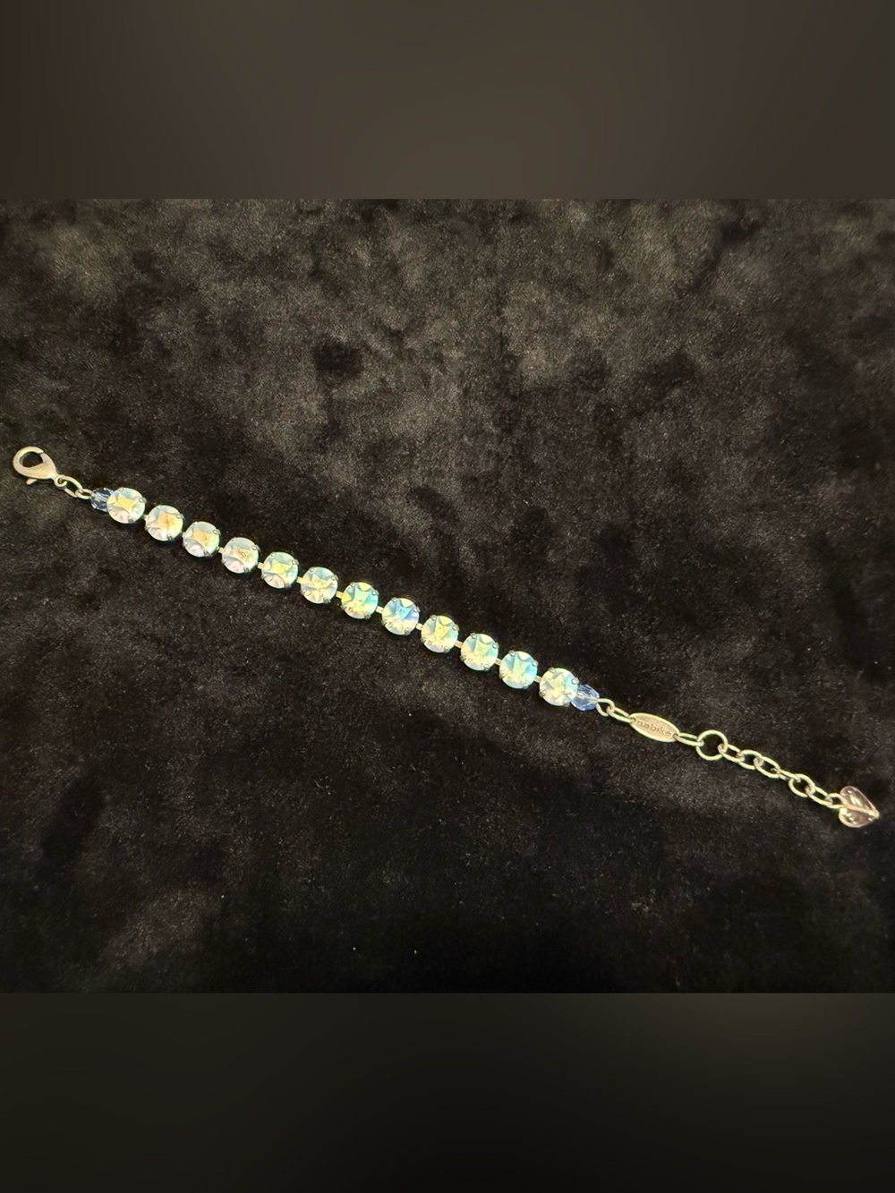 Sabika Iridescent Crystal Tennis Bracelet - Aurora Shine